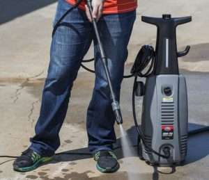 All Power America APW5004 1800 PSI 1.6 GPM Electric Pressure Washer With Hose Reel for House, Walkway, Car and Outdoor Cleaning