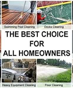 Electric Pressure Washer Homdox Pressure Washer 1500W Power Washer High Pressure Cleaner Machine with 5 Nozzles Foam Cannon 2