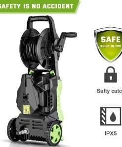 Electric Pressure Washer Homdox Pressure Washer 1500W Power Washer High Pressure Cleaner Machine with 5 Nozzles Foam Cannon 5
