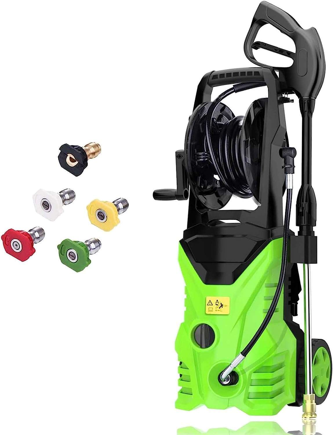 Electric Pressure Washer Homdox Pressure Washer 1500W Power Washer High Pressure Cleaner Machine with 5 Nozzles Foam Cannon