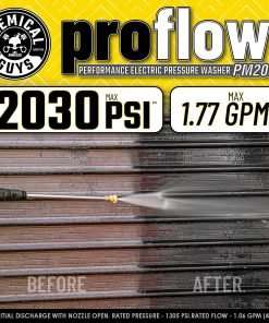 Chemical Guys EQP408 ProFlow Performance Electric Pressure Washer PM2000, 14.5-Amp Motor 2030 Max PSI, 1.77 GPM, Includes 5 Full Range QC Tips - 6