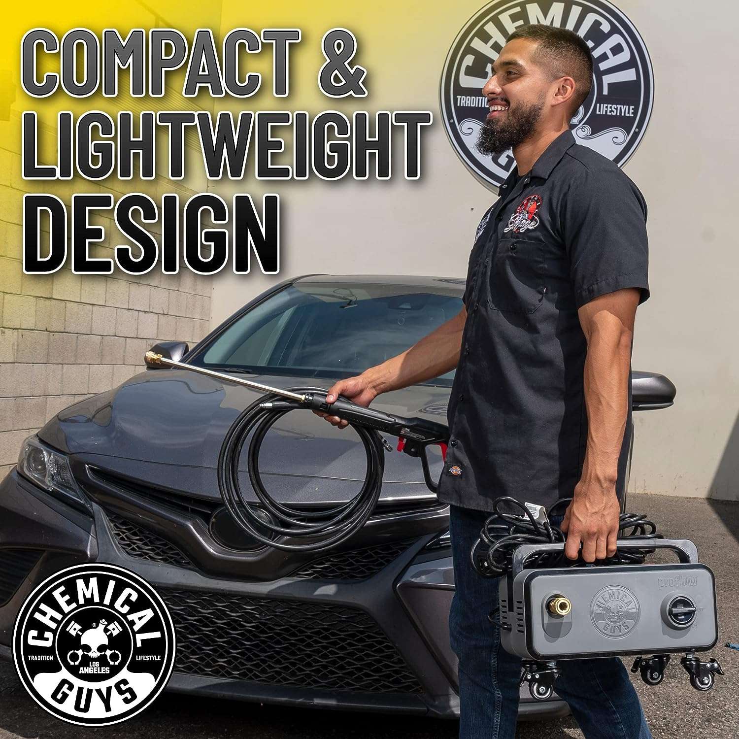 Chemical Guys EQP408 ProFlow Performance Electric Pressure Washer PM2000, 14.5-Amp Motor 2030 Max PSI, 1.77 GPM, Includes 5 Full Range QC Tips - 7