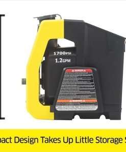 Kärcher - K1700 Cube TruPressure Electric Pressure Washer - 1700 PSI - 2125 Max PSI Power Washer - With 3 Nozzles for Cleaning Cars, Siding, Driveways - 9
