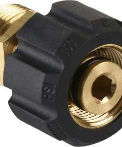 M MINGLE Pressure Washer Adapter, Metric M22 15mm Female Thread to M22 14mm Male Fitting, 4500 PSI - 1