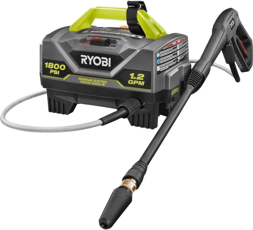 RYOBI 1,800 PSI 1.2 GPM Electric Pressure Washer, RY141820VNM - 2