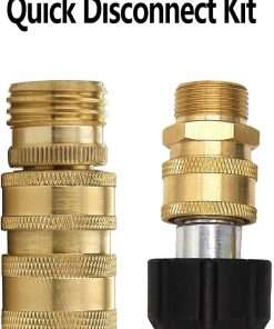 Twinkle Star Pressure Washer Adapter Set, Quick Disconnect Kit, M22 Swivel to 3-8- Quick Connect, 3-4- to Quick Release - 5