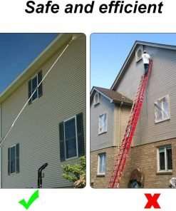 Gutter Cleaning Tool Pressure Washer - Extension Wands, Roof Cleaner Lance Nozzle - 4000 psi 5 Tips, Window Washing Accessories, Power Washer - 6