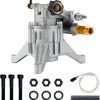 SANOL Max 3000 PSI Pressure Washer Pump 2.5 GPM 7-8 Shaft - Replacement Gas Power Washer Pump - Oil Comes Sealed - 1