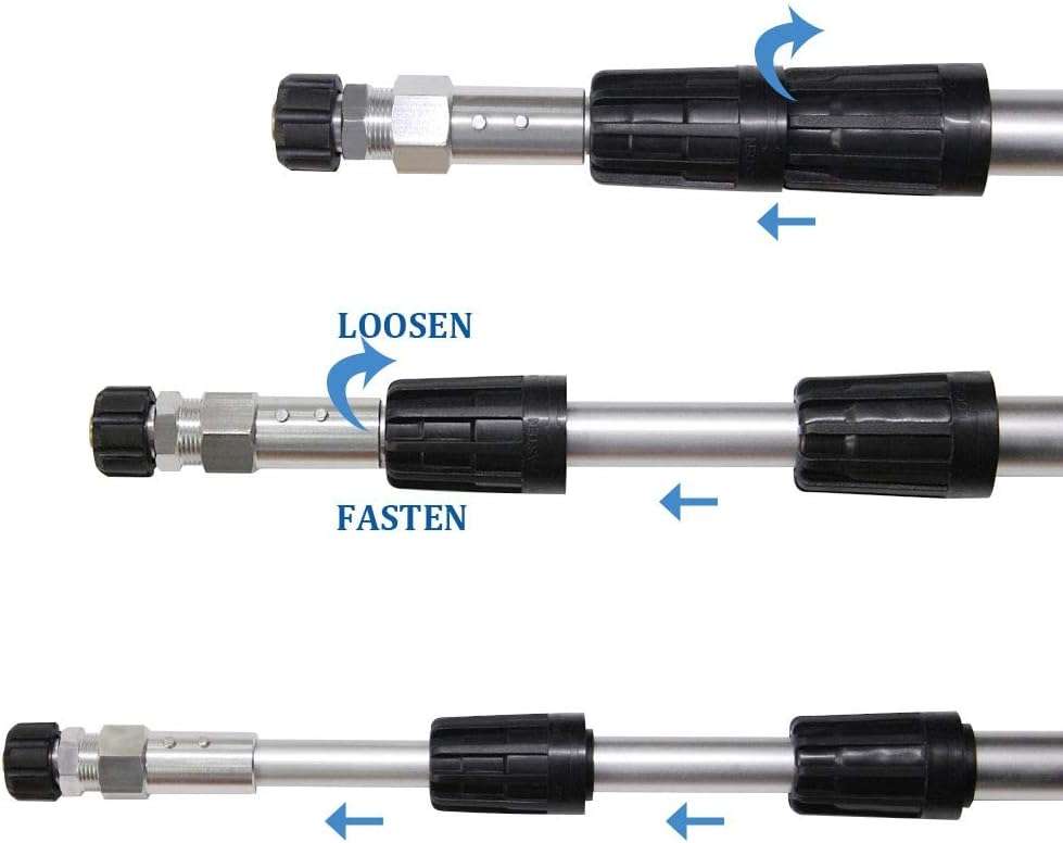 Twinkle Star 4000 PSI Commercial Grade Telescoping Pressure Washer Wand for Pressure Washers with Belt - 2
