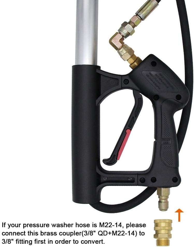 Twinkle Star 4000 PSI Commercial Grade Telescoping Pressure Washer Wand for Pressure Washers with Belt - 4