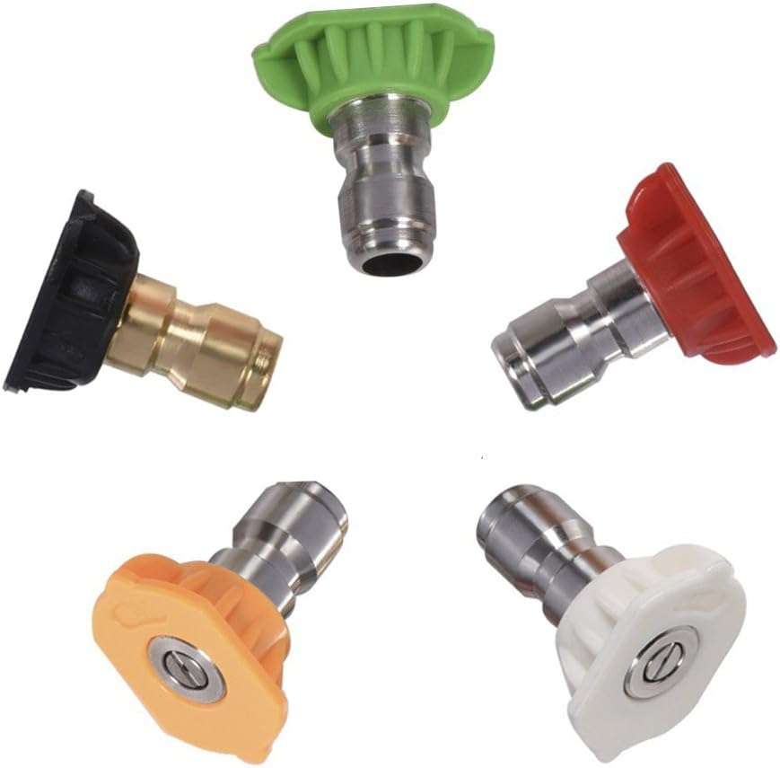 Twinkle Star Pressure Washer Nozzle Tips Multiple Degrees, 1-4 INCH (2.5 GPM) - 2