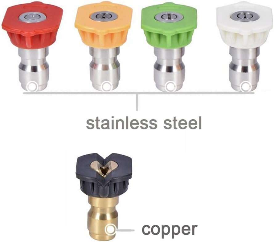 Twinkle Star Pressure Washer Nozzle Tips Multiple Degrees, 1-4 INCH (2.5 GPM) - 4