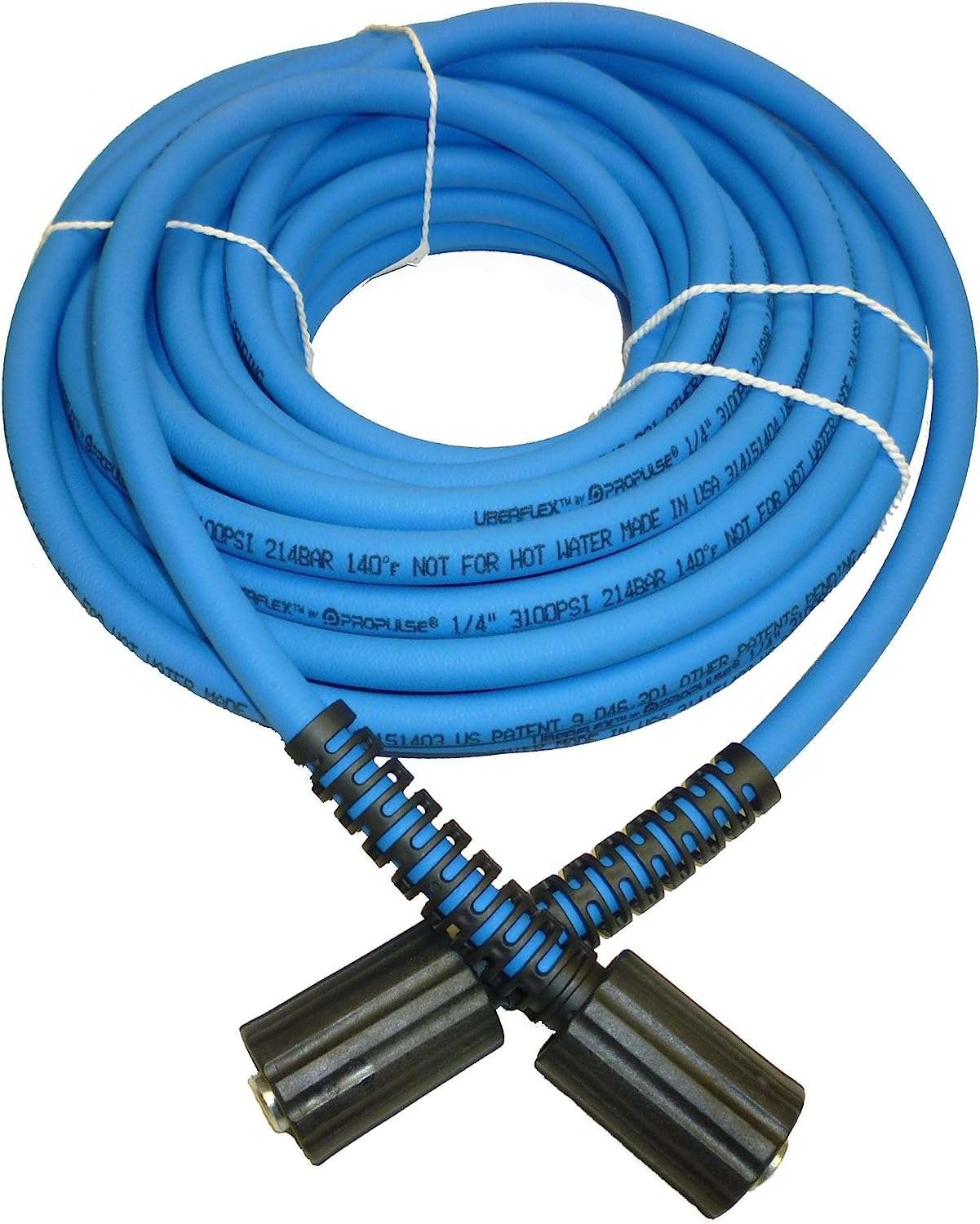 UBERFLEX™ Kink Resistant Pressure Washer Hose 1-4- x 50' 3,100 PSI with (2) 22MM - 1