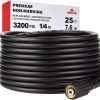 YAMATIC Pressure Washer Hose 25 FT 1-4 Kink Free M22 14mm Brass Thread, Replacement for Ryobi, Troy Bilt, Greenworks, Simpson & More Power Washers - 1