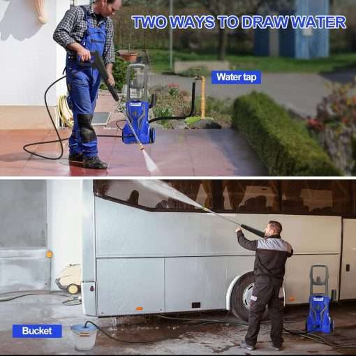 4200 PSI 2.8 GPM Power Washer Electric Powered - Electric Pressure Washer with 25 FT Hose 4 Interchangeable Nozzle & Foam Cannon, for Cars, Patios, and Floor Cleaning - 6