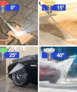 4200 PSI 2.8 GPM Power Washer Electric Powered - Electric Pressure Washer with 25 FT Hose 4 Interchangeable Nozzle & Foam Cannon, for Cars, Patios, and Floor Cleaning - 7