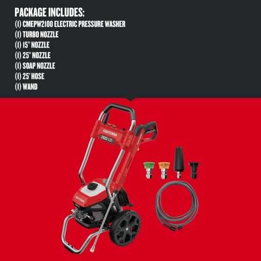 Craftsman Electric Pressure Washer, Cold Water, 2100-PSI, 1.2 GPM, Corded (CMEPW2100) - 3