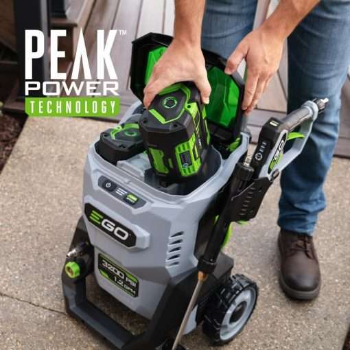 EGO HPW3200 3200 PSI 56-Volt Lithium-ion Cordless Pressure Washer with Multiple Power Mode and Peak Power, Battery and Charger not Included - 3