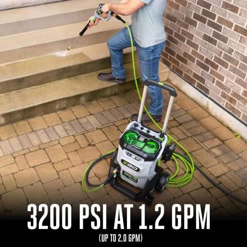 EGO HPW3200 3200 PSI 56-Volt Lithium-ion Cordless Pressure Washer with Multiple Power Mode and Peak Power, Battery and Charger not Included - 4