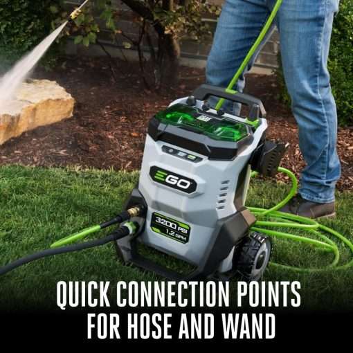 EGO HPW3200 3200 PSI 56-Volt Lithium-ion Cordless Pressure Washer with Multiple Power Mode and Peak Power, Battery and Charger not Included - 8
