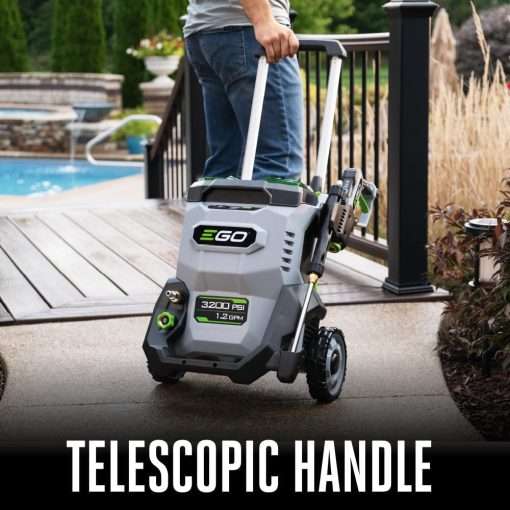 EGO HPW3200 3200 PSI 56-Volt Lithium-ion Cordless Pressure Washer with Multiple Power Mode and Peak Power, Battery and Charger not Included - 9
