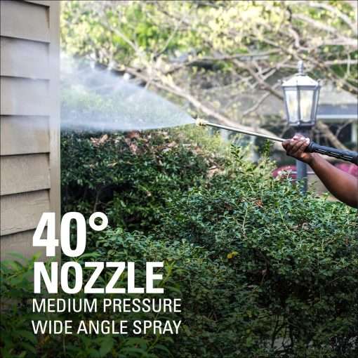 Greenworks 2000 PSI (13 Amp) Electric Pressure Washer (Wheels For Transport - 20 FT Hose - 35 FT Power Cord) Great For Cars, Fences, Patios, Driveways - 7