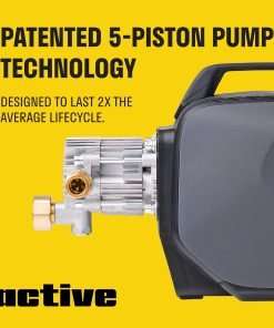 2.0 Electric Pressure Washer - 2.0 GPM Flow and 1800 PSI Peak Pressure, Pressure washers for Power Wash, Power Washers Electric Powered, Wall Mount Pressure Washer, Hidrolavadora Electrica - 2
