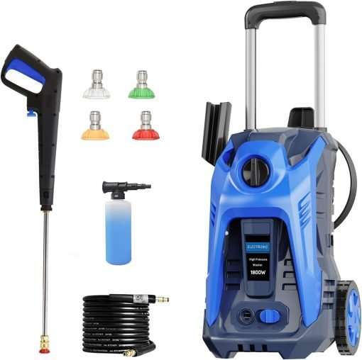 Electric Pressure Washer 4200 PSI 2.6 GPM Power Washer with 25FT Hose and 4 Quick Connect Nozzles Foam Cannon for Home Driveway Patio House - 1