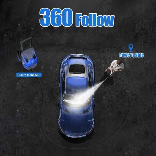 Electric Pressure Washer 4200 PSI 2.6 GPM Power Washer with 25FT Hose and 4 Quick Connect Nozzles Foam Cannon for Home Driveway Patio House - 5