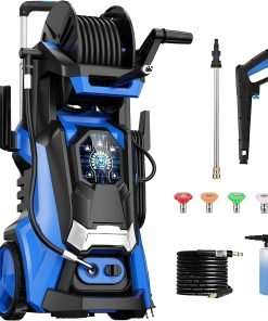 Electric Pressure Washer 4500 PSI 3.2 GPM Electric Power Washer with Smart Control and 3 Levels of Adjustment Effortlessly Clean Patio Blue - 1