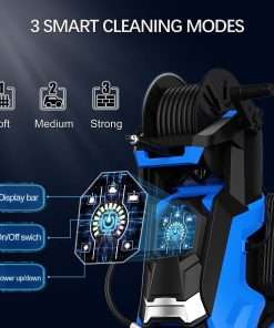 Electric Pressure Washer 4500 PSI 3.2 GPM Electric Power Washer with Smart Control and 3 Levels of Adjustment Effortlessly Clean Patio Blue - 2