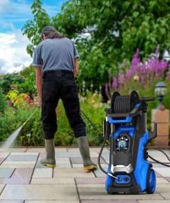 Electric Pressure Washer 4500 PSI 3.2 GPM Electric Power Washer with Smart Control and 3 Levels of Adjustment Effortlessly Clean Patio Blue - 4