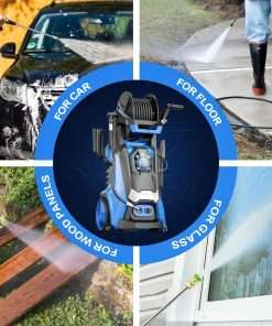 Electric Pressure Washer 4500 PSI 3.2 GPM Electric Power Washer with Smart Control and 3 Levels of Adjustment Effortlessly Clean Patio Blue - 6