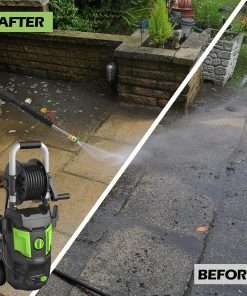 Electric Pressure Washer - 4500PSI Max 2.8 GPM with 20FT Hose,35FT Power Washers Power Cord Foam Cannon 4 Nozzles Power Washer Electric Powerd for Patios Car Garden - 5