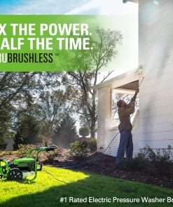 Greenworks 3000 PSI (1.1 GPM) TruBrushless Electric Pressure Washer (PWMA Certified) - 5