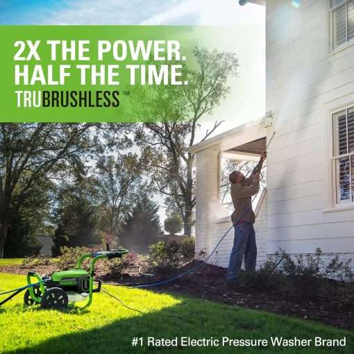 Greenworks 3000 PSI (1.1 GPM) TruBrushless Electric Pressure Washer (PWMA Certified) - 5