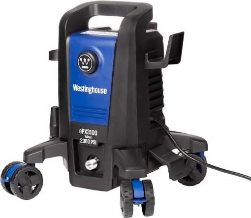 Westinghouse ePX3100 Electric Pressure Washer, 2300 Max PSI 1.76 Max GPM with Anti-Tipping Technology, Onboard Soap Tank, Pro-Style Steel Wand, 5-Nozzle Set - 12