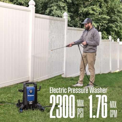 Westinghouse ePX3100 Electric Pressure Washer, 2300 Max PSI 1.76 Max GPM with Anti-Tipping Technology, Onboard Soap Tank, Pro-Style Steel Wand, 5-Nozzle Set - 4
