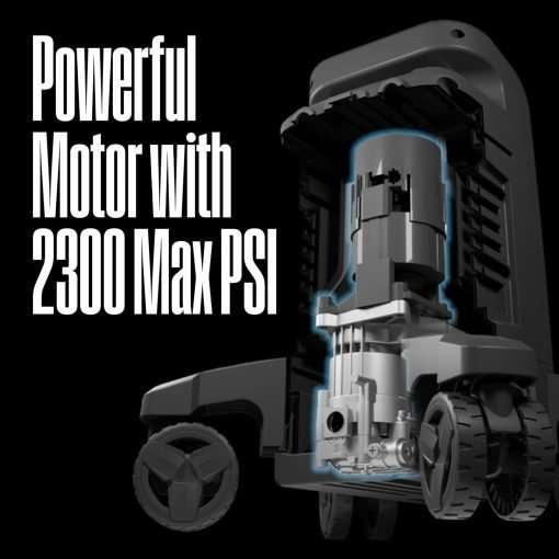 Westinghouse ePX3100 Electric Pressure Washer, 2300 Max PSI 1.76 Max GPM with Anti-Tipping Technology, Onboard Soap Tank, Pro-Style Steel Wand, 5-Nozzle Set - 8