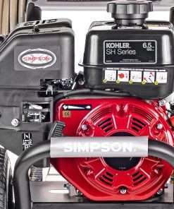Simpson Cleaning MS61084-S MegaShot 3400 PSI Gas Pressure Washer, 2.5 GPM, Kohler SH270, Includes Spray Gun and Extension Wand, 5 QC Nozzle Tips, 5-16-in. x 25-ft. MorFlex Hose, Black - 10