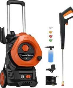 Electric Power Washer 4200PSI 2.5 GPM Pressure Washer with 25 Ft Hose, 4 Quick Connect Nozzles Power Washers Electric Powered Clean Car-Patios - 1