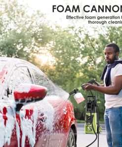 Electric Pressure Washer - 4000PSI 2.8GPM with Nozzle Set, Power Washer with Hose Reel, Foam Cannon Included, Car Wash Machine with Wash Mitt, High Pressure Washer - 6