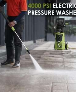 Electric Pressure Washer - 4000PSI 2.8GPM with Nozzle Set, Power Washer with Hose Reel, Foam Cannon Included, Car Wash Machine with Wash Mitt, High Pressure Washer - 8