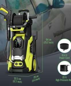 Electric Pressure Washer 4800 PSI 3.5 GPM Power Washer Touch Screen Adjustable Pressure,4 Nozzles and 500ml Foam Cannon Power Washer Cleaning for Patio 4800 PSI - 5