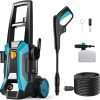 GREENER Electric Pressure Washer 3500 PSI High Pressure Washer with 50ft Outlet Hose and Adjustable Nozzle, 2.4GPM Power Washer Electric Powered with Soap Cannon - 1