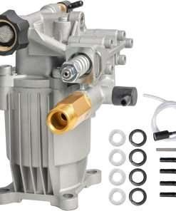 Hourleey 3-4 Shaft Horizontal Pressure Washer Pump, 3400PSI 2.5GPM, Replacement Pump for Power Washer, Power Washer Pump for Gas Washer, Compatible with Simpson, Ryobi, Honda - 1