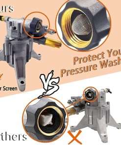 Pressure Washer Pump Replacement, 7-8 Shaft Vertical Pressure Pump, Power Washer Pumps, 2400-2800PSI Pumps Replacement for Pump Pressure Power Washer - 7