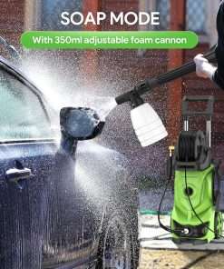 3000 PSI Pressure Washer - 2.6 GPM Portable Electric Power Washer with 4 Different Pressure Nozzles, Foam Cannon Soap Tank for Car Fences Driveway Patio Pool Clean - 4
