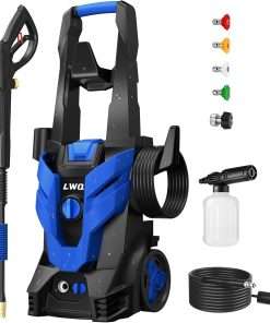 Electric Pressure Washer, 4200 PSI 2.5 GPM Power Washer with 4 Quick Connect Nozzles, High Pressure Cleaning Machine with Foam Cannon for Cars-Fences-Driveways-Patios-Home Cleaning - 1