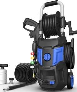 Electric Pressure Washer,4800PSI Max 3.2 GPM 20FT Hose,35FT Power Cord 4 Different Tips Foam Cannon Power Washer - 1